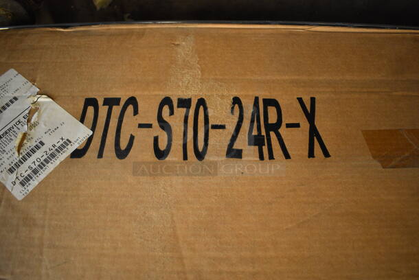 BRAND NEW IN BOX! Advance Tabco Model DTC-S70-24R-X Stainless Steel Commercial Dishwasher Table. Gallery Picture Is Stock Picture.  - Image 3 of 4