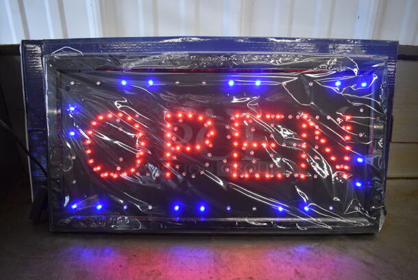 BRAND NEW IN BOX! Closed Open Light Up Sign. 19x1x10 - Image 5 of 8
