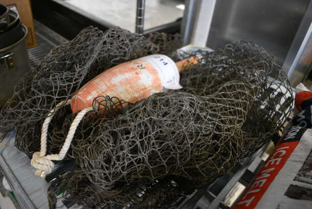 ALL ONE MONEY! Lot of Decorative Net and Buoy - Image 2 of 3