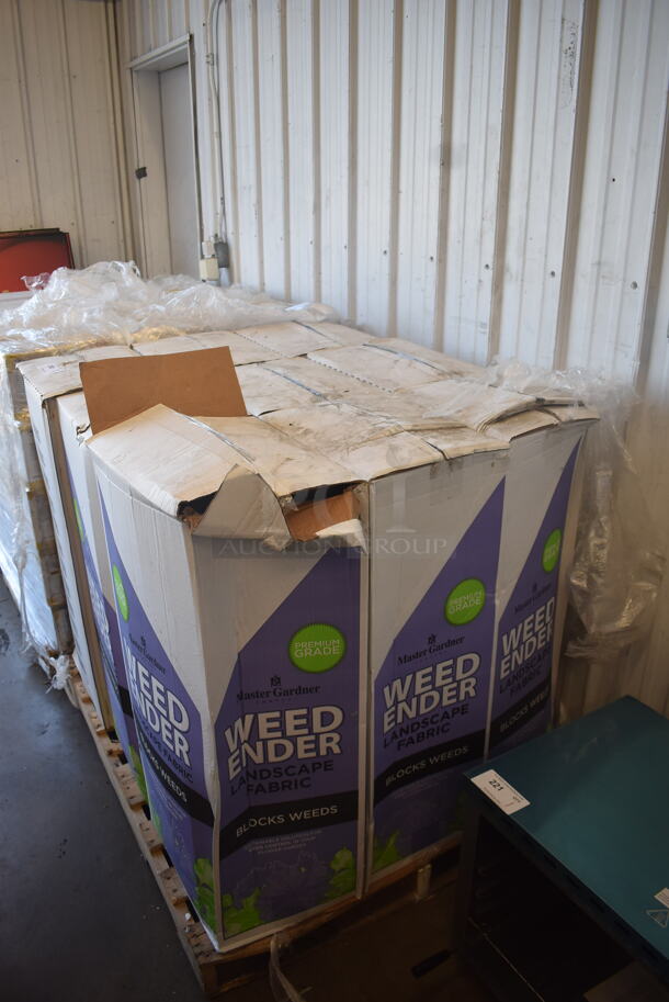 PALLET LOT! 9 Cases of NEW Weed Ender Landscape Fabric. 9 Times Your Bid! - Image 2 of 4