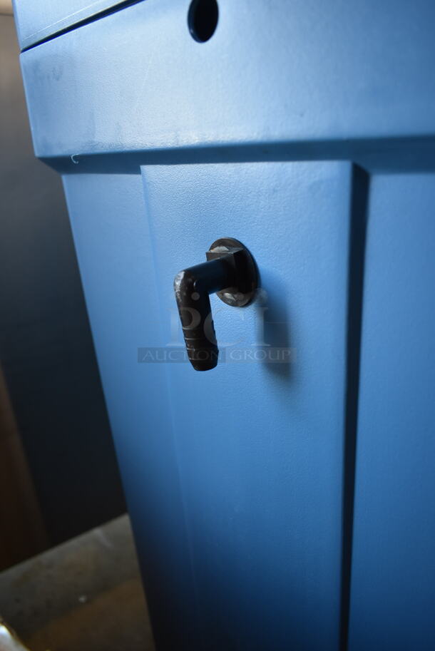 BRAND NEW SCRATCH AND DENT! Pentair FLECK Blue Poly Water Softening System Component. - Image 4 of 4