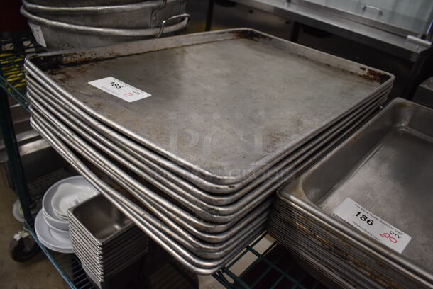 11 Metal Full Size Baking Pans. 18x26x1. 11 Times Your Bid! - Image 2 of 3