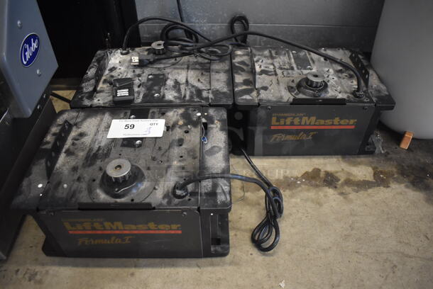 3 LiftMaster Formula I Professional Chamberlain Garage Door Openers w/ 2 Chamberlain 893MAX Remote Control Garage Transmitters. 13.5x10x7. 3 Times Your Bid! - Image 2 of 10