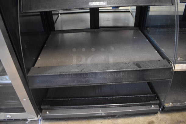 Black Metal Countertop 2 Tier Warming Display Case Merchandiser. 25x22x29. Tested and Working! - Image 3 of 4