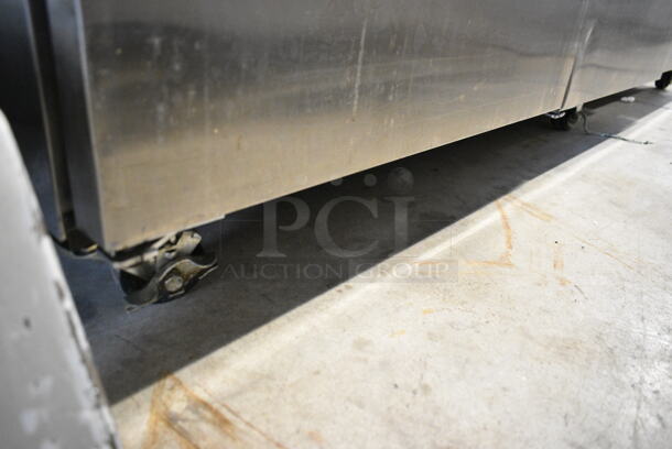Endura MNF803SSS/0 Stainless Steel Commercial 3 Door Reach In Freezer on Commercial Casters. 115 Volts, 1 Phase. Cannot Test Due To Cut Power Cord - Image 2 of 6