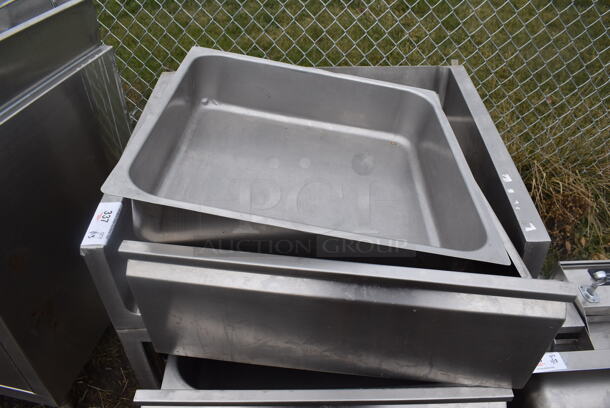 Stainless Steel Counter w/ Drawer and Under Shelf. Comes w/ Extra Drawer. 27x34x35 - Image 4 of 5