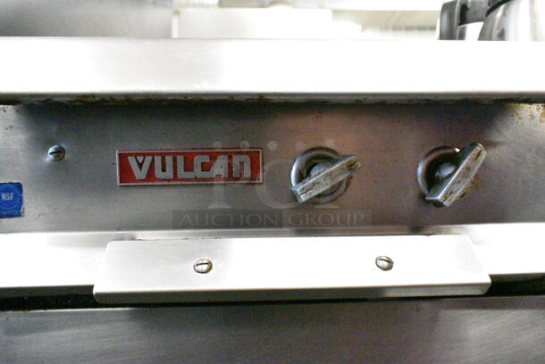 Vulcan 845-B Stainless Steel Commercial Natural Gas Powered 2 Burner Range.  - Image 4 of 6