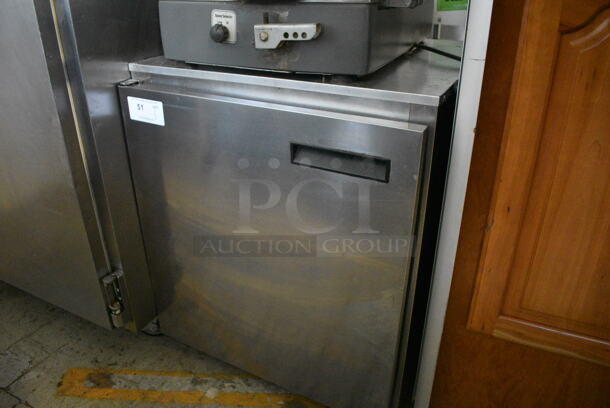 2012 Delfield Model 406CA-DHL-DD1 Stainless Steel Commercial Single Door Undercounter Cooler on Commercial Casters. 115 Volts, 1 Phase. 27.5x28.5x32. Tested and Powers On But Temps at 60 Degrees - Image 2 of 5