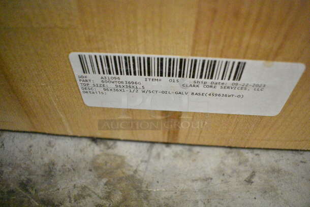 BRAND NEW SCRATCH AND DENT! Regency 600WTOB3696G Wood Top Work Table. Just the Tabletop.  - Image 3 of 3