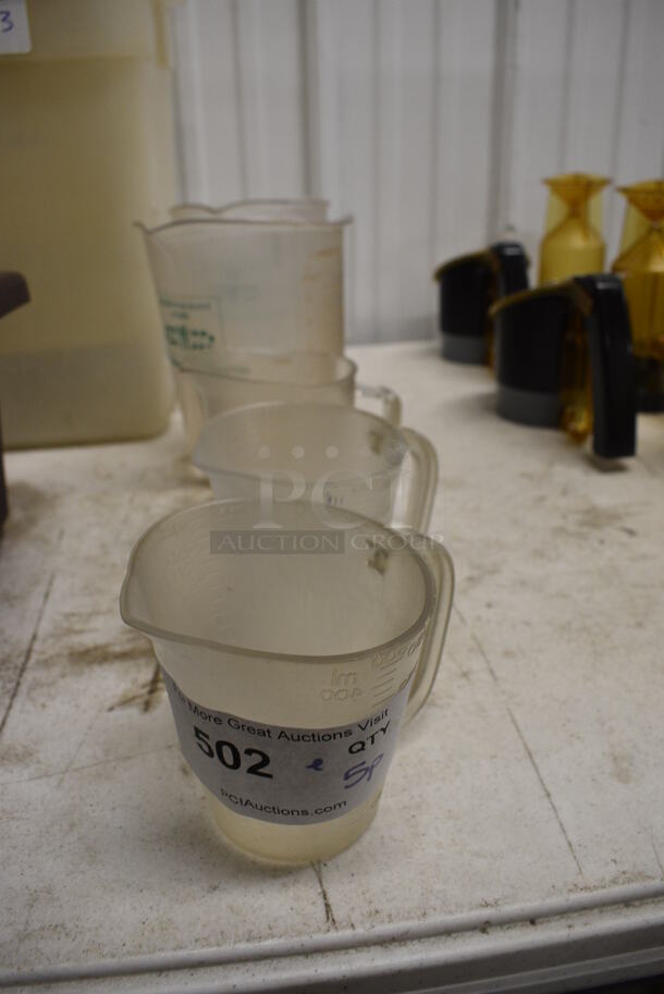 ALL ONE MONEY! Lot of 5 Poly Pitchers! Includes 5x5x4 - Image 1 of 3