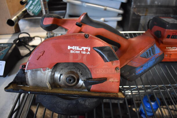 ALL ONE MONEY! Tier Lot of Various Tools Including Skil 4680 Saw, Hilti AG 500-A18 Cut Off Tool, Hilti TE 4-A18 Rotary Hammer, Hilti SFH 18-A Drill, Hilti WSR 18-A Reciprocating Saw, Hilti SCM 18-A Saw,  - Image 12 of 12