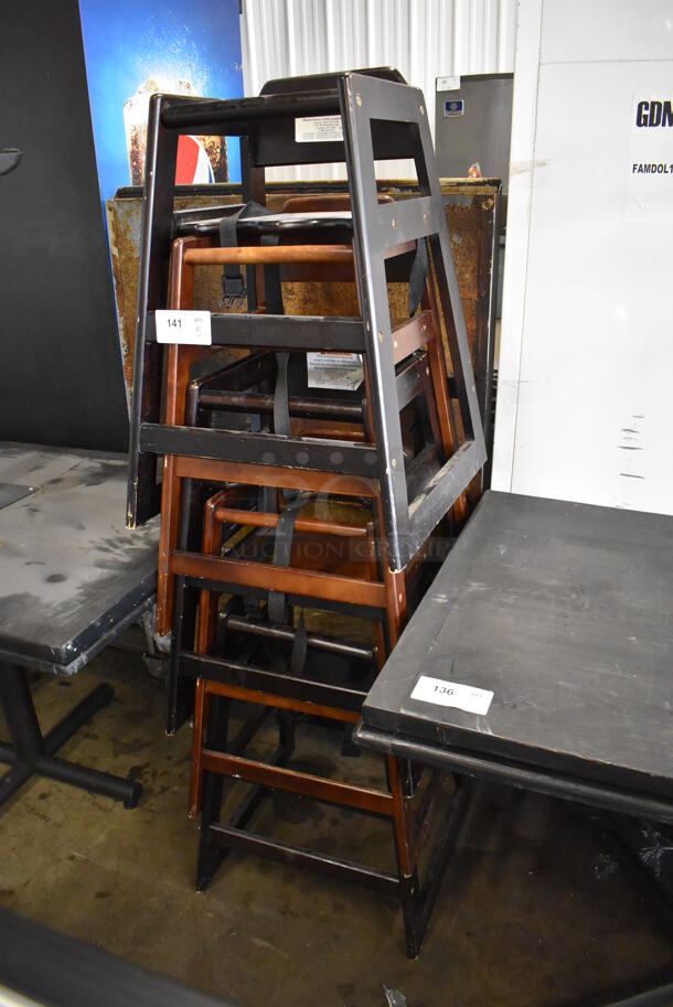 5 Wooden High Chairs. 19x20x28. 5 Times Your Bid! - Image 4 of 8