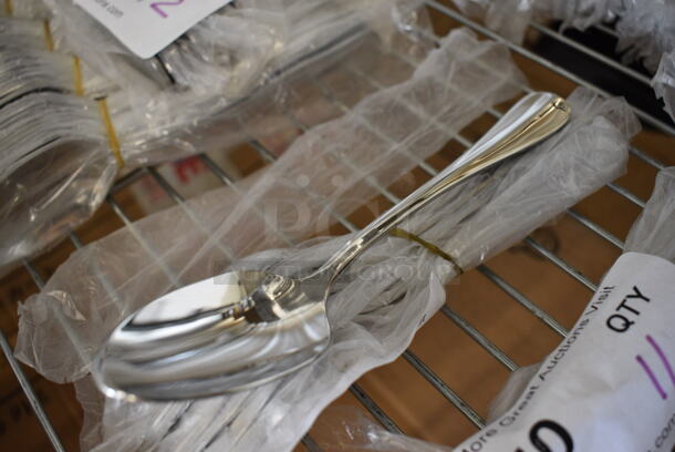 8 BRAND NEW! Stainless Steel Spoons. 7". 8 Times Your Bid! - Image 3 of 3