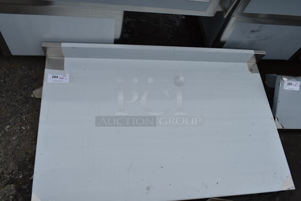 BRAND NEW SCRATCH AND DENT! Regency 600TSB3048S Stainless Steel Tabletop w/ Back Splash. - Image 2 of 3