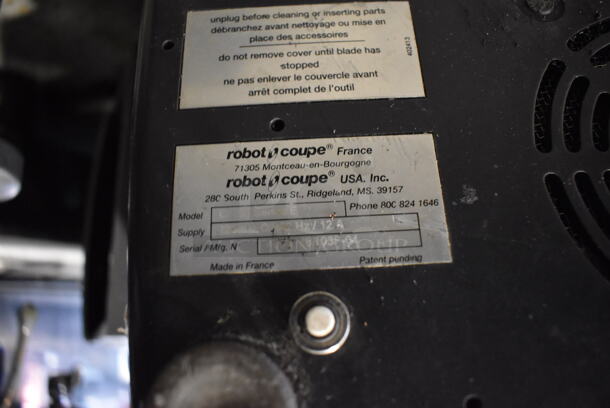 Robot Coupe CL50 Series E Metal Commercial Countertop Food Processor w/ Continuous Feed Head and Slicing Blade. 120 Volts, 1 Phase. 14x12x24. Tested and Working! - Image 10 of 11