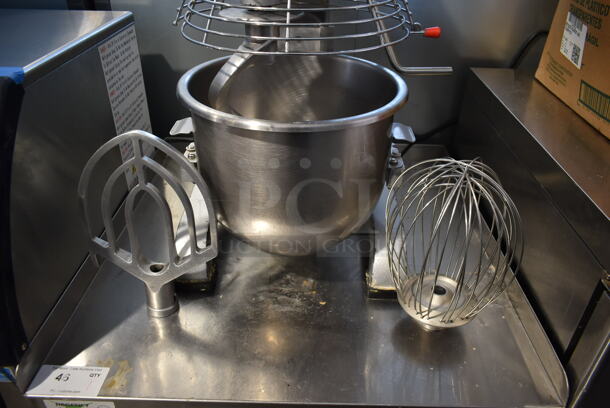 2019 PrepPal PPM-20 Metal Commercial Countertop 20 Quart Planetary Dough Mixer w/ Stainless Steel Mixing Bowl, Bowl Guard, Dough Hook, Paddle and Whisk Attachments. 110 Volts, 1 Phase. Tested and Working! - Image 3 of 7