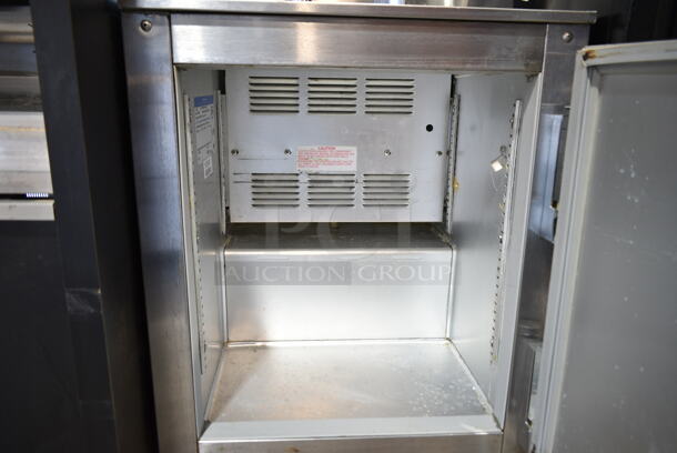 Beverage Air UCR20 Stainless Steel Commercial Single Door Undercounter Cooler on Commercial Casters. 115 Volts, 1 Phase. Tested and Working! - Image 3 of 4