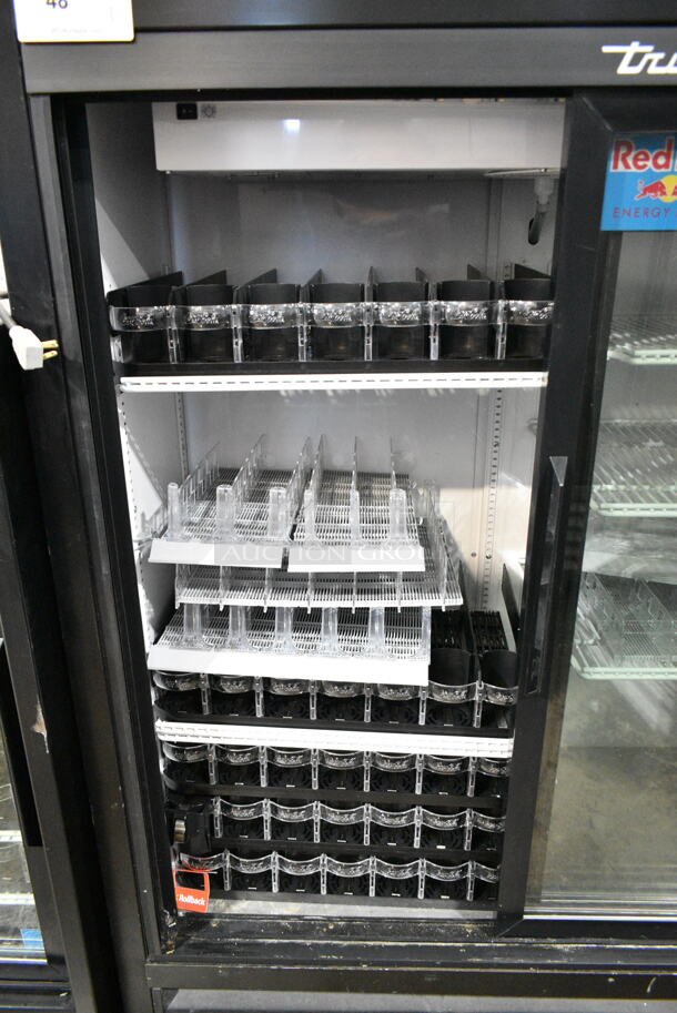 2018 True GDM-41SL-60-HC-LD Metal Commercial 2 Door Reach In Cooler Merchandiser w/ Poly Coated Racks. 115 Volts, 1 Phase. Tested and Powers On But Does Not Get Cold - Image 3 of 5