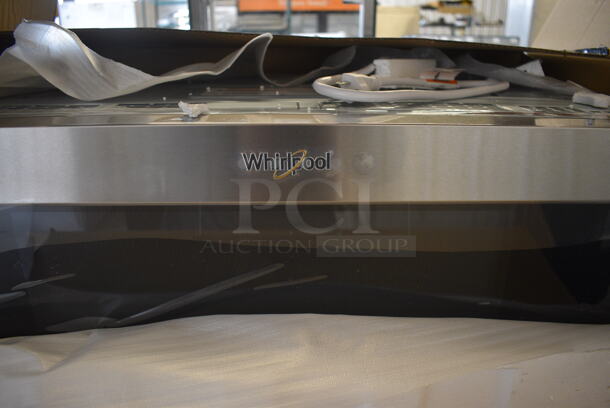BRAND NEW IN BOX! Whirlpool WML55011HS Stainless Steel Under Cabinet Mount Microwave. 31x19x13 - Image 5 of 8
