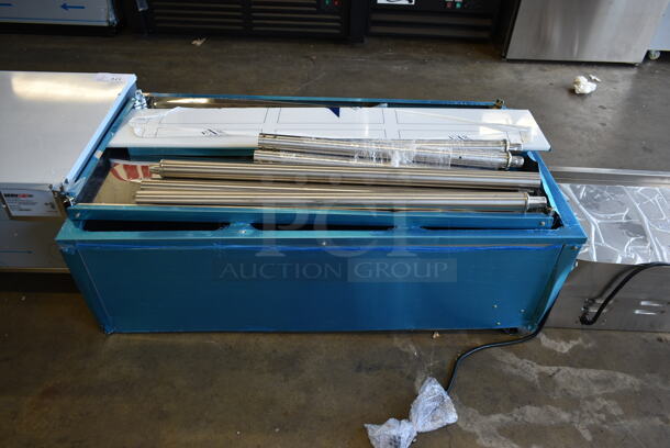 BRAND NEW SCRATCH AND DENT! 2023 Avantco 177STE3S Stainless Steel Commercial Floor Style Electric Powered 3 Bay Steam Table. Stock Picture Used as Gallery. 120 Volts, 1 Phase. Tested and Working! - Image 5 of 6