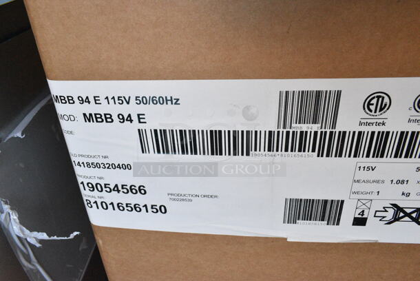 BRAND NEW IN CRATE! Micro Matic MBB 94 E Stainless Steel Commercial 3 Door Back Bar Cooler. 115 Volts, 1 Phase.  - Image 3 of 3