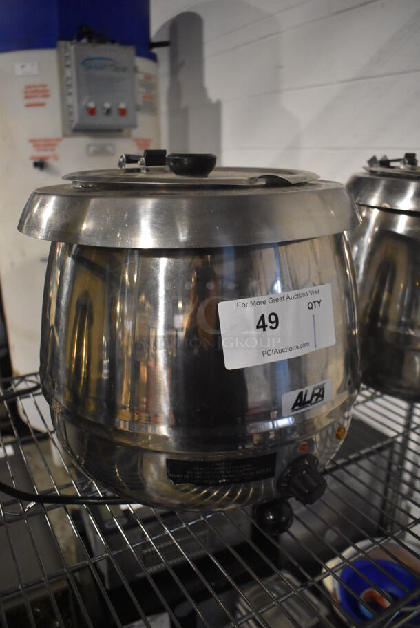 Alfa SW10SS Stainless Steel Commercial Countertop Soup Kettle Food Warmer. 110 Volts, 1 Phase. 12.5x13x14. Tested and Working! - Image 2 of 5