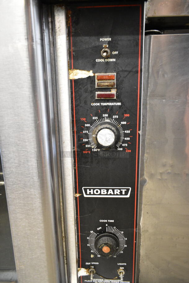 2 Hobart HSC6-10 Stainless Steel Commercial Natural Gas Powered Full Size Convection Oven w/ View Through Doors, Metal Oven Racks and Thermostatic Controls on Commercial Casters. 2 Times Your Bid! - Image 4 of 12