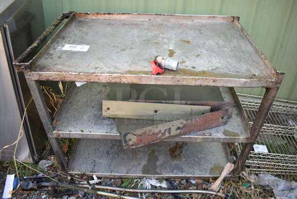 Metal 3 Tier Cart. 36x21x24 - Image 1 of 3