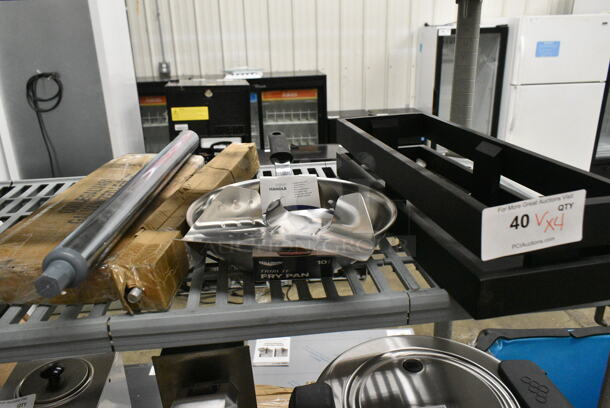 5 BRAND NEW SCRATCH AND DENT! Items Including Vollrath 353603-1 Tribute Fry Pan, Regency 600LEGALV451 Leg Set, Fry Scoop. 5 Times Your Bid!  - Image 2 of 10