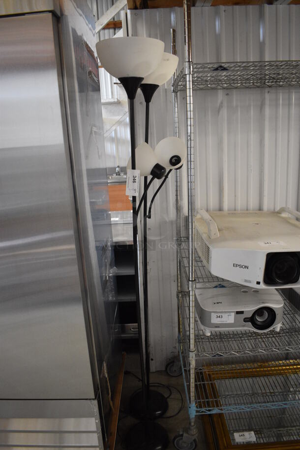 2 Floor Style Lamps. 10x10x72. 2 Times Your Bid! - Image 1 of 3