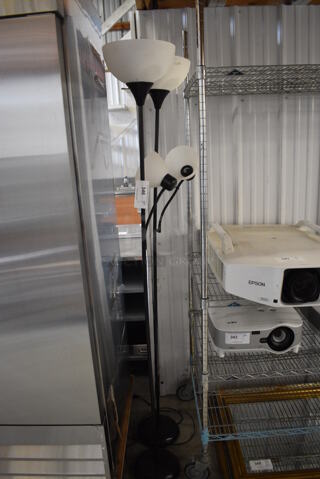 2 Floor Style Lamps. 10x10x72. 2 Times Your Bid!