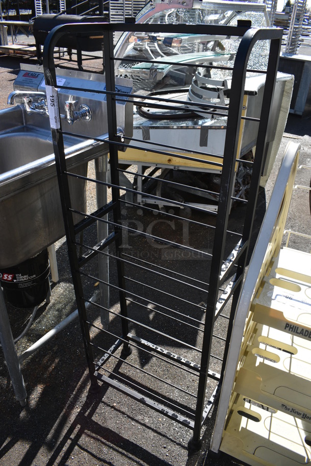 Black Metal Rack on Casters. 18.5x10x51.5 - Image 2 of 4