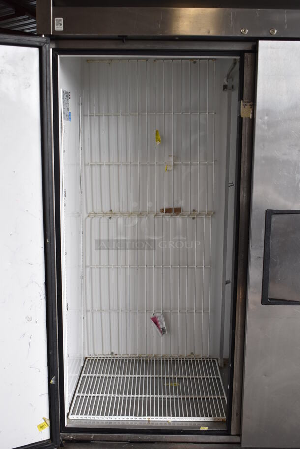 2013 True T-49F ENERGY STAR Stainless Steel Commercial 2 Door Reach In Freezer w/ Poly Coated Racks. 115 Volts, 1 Phase. Tested and Working! - Image 4 of 7