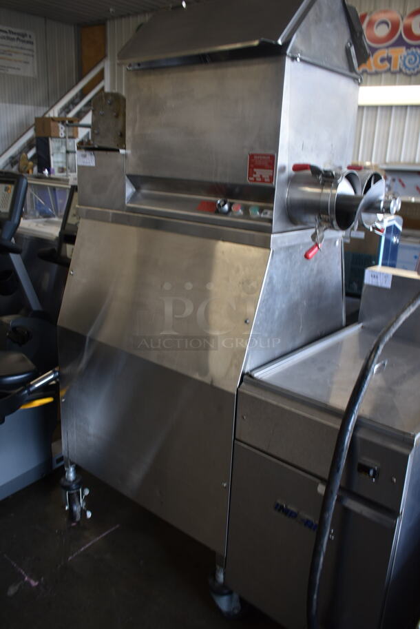 Superior HDMF62 Stainless Steel Commercial Floor Style Horizontal Tortilla Masa Extruder Feeder on Commercial Casters. 208 Volts, 3 Phase. - Image 2 of 7
