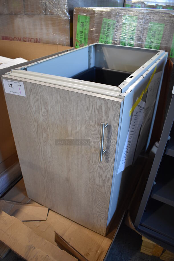 BRAND NEW IN CRATE! Royston 62110983-296 Gray Wood Pattern Cabinet, 18x30x27 - Image 2 of 6