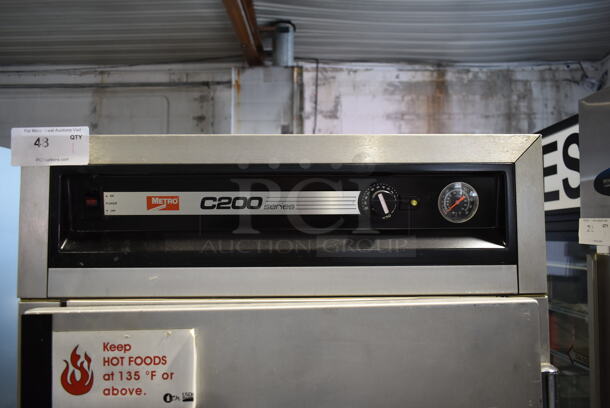 Metro C200 Series Metal Commercial Heated Holding Cabinet on Commercial Casters. Tested and Working! - Image 2 of 6