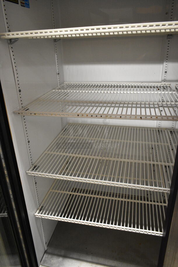 2014 True GDM-72-LD ENERGY STAR Metal Commercial 3 Door Reach In Cooler Merchandiser w/ Poly Coated Racks. 115 Volts, 1 Phase. Tested and Working! - Image 5 of 6