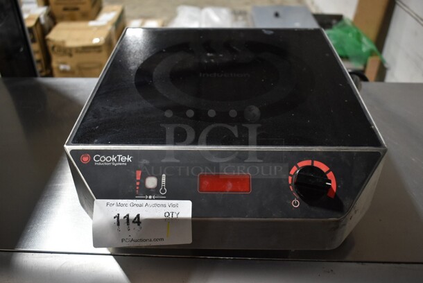2016 CookTek MC3500 Stainless Steel Commercial Electric Powered Single Burner Induction Range. 208-240 Volts, 1 Phase. 