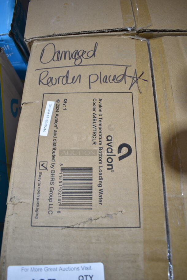 2 BRAND NEW IN BOX! Avalon A4BLWTRCLR Stainless Steel Bottom Loading Water Cooler. 115 Volts, 1 Phase. 2 Times Your Bid! - Image 3 of 4