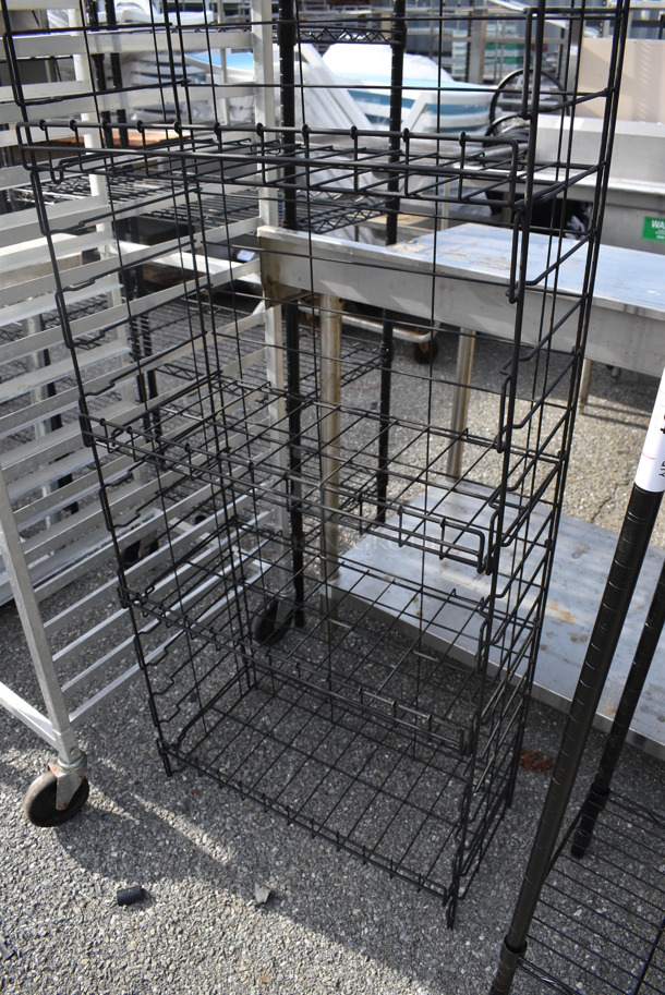 Black Wire 5 Tier Rack. 24x12x62 - Image 4 of 4