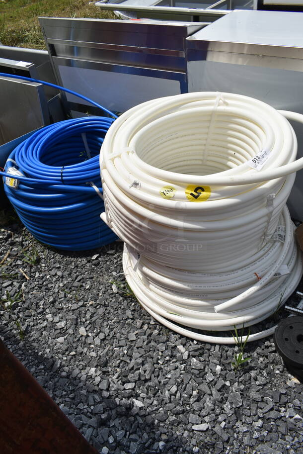 BRAND NEW SCRATCH AND DENT! Lot of 3 Sharkbite Water Hoses Including U880R300, 92AU870W300, 92AU870W100. - Image 1 of 6