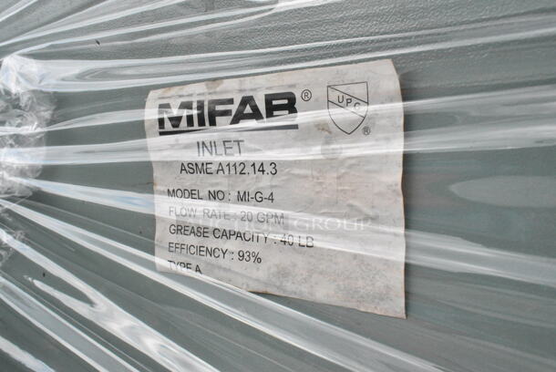 Mifab MI-G-4 Metal Grease Trap.  - Image 4 of 4