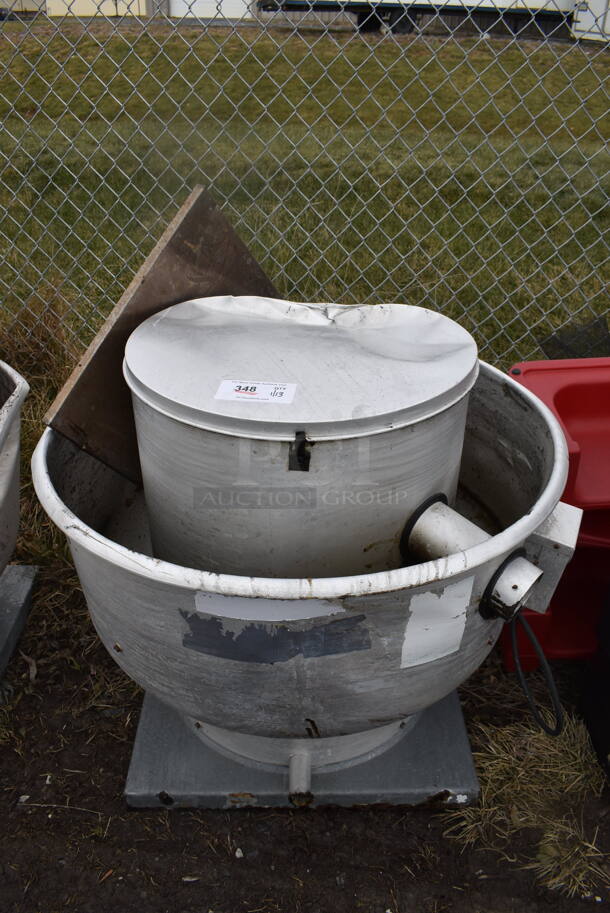 Metal Commercial Mushroom Rooftop Exhaust Fan. 34x34x32