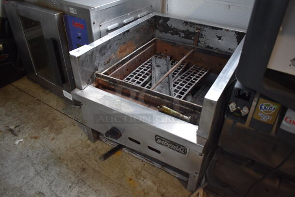 Imperial Stainless Steel Commercial Countertop Propane Gas Powered Charbroiler Grill. Missing Grates. - Image 3 of 4