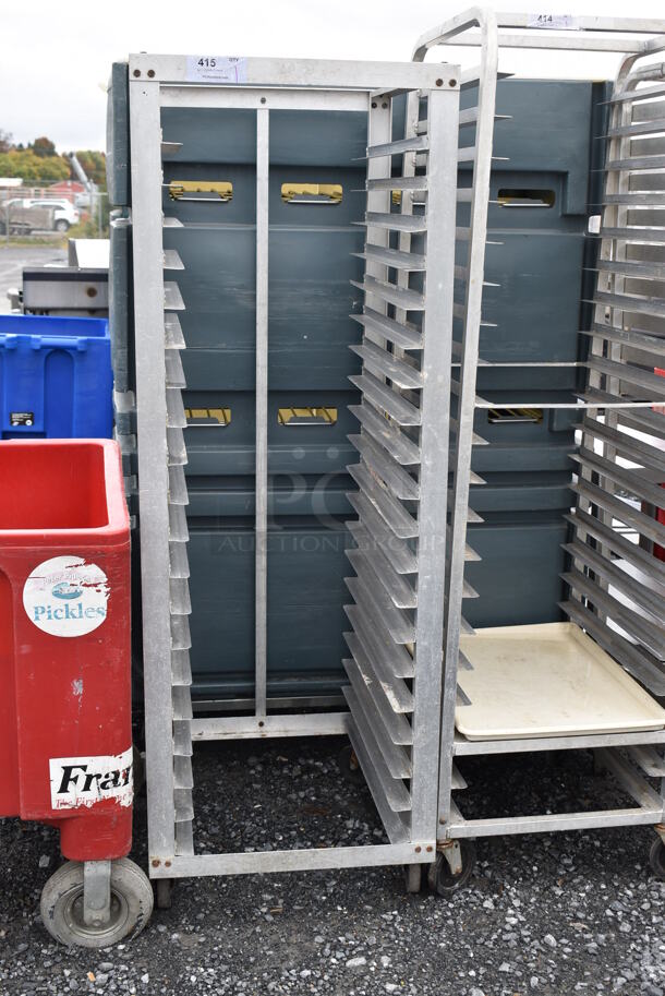 Metal Commercial Pan Transport Rack on Commercial Casters. 22.5x26x65 - Image 2 of 5