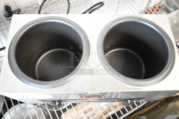 BRAND NEW SCRATCH AND DENT! Vollrath CM-24 72045 Cayenne Twin Well 4 Qt. Rethermalizer . 120 Volts, 1 Phase. Tested and Working! - Image 3 of 4