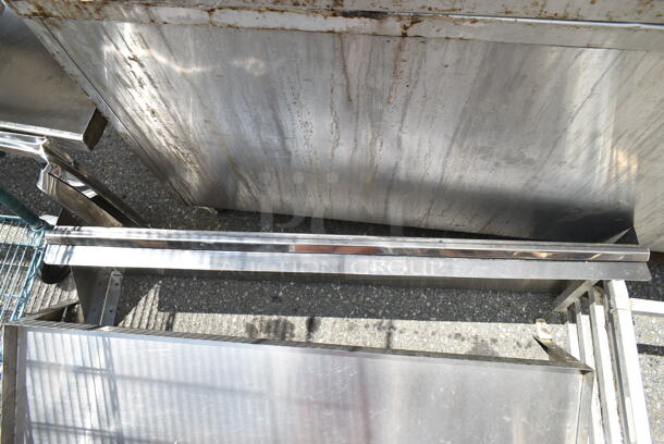 4 Items; Metal Pan Rack and 3 Metal Wall Mount Shelves. Includes 51.5x10.5x10, 23x20.5x15. 4 Times Your Bid! - Image 4 of 5