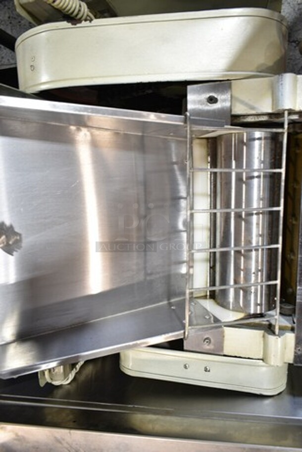 HC YJ-130 Metal Commercial Floor Style Dough Sheeter. 220 Volts.  - Image 3 of 6
