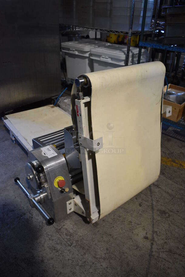 Omcan JDR520B Metal Commercial Countertop Electric Powered Reversible Dough Sheeter. 220 Volts, 1 Phase. 80x35x26 - Image 8 of 8
