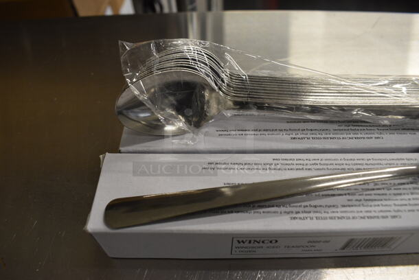 48 BRAND NEW IN BOX! Winco 0002-02 Stainless Steel Windsor Iced Teaspoons. 8". 48 Times Your Bid! - Image 3 of 4